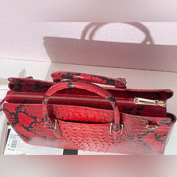 Brahmin Finley Carryall Satchel Lipstick Ombre Melbourne - Picture 3 of 11